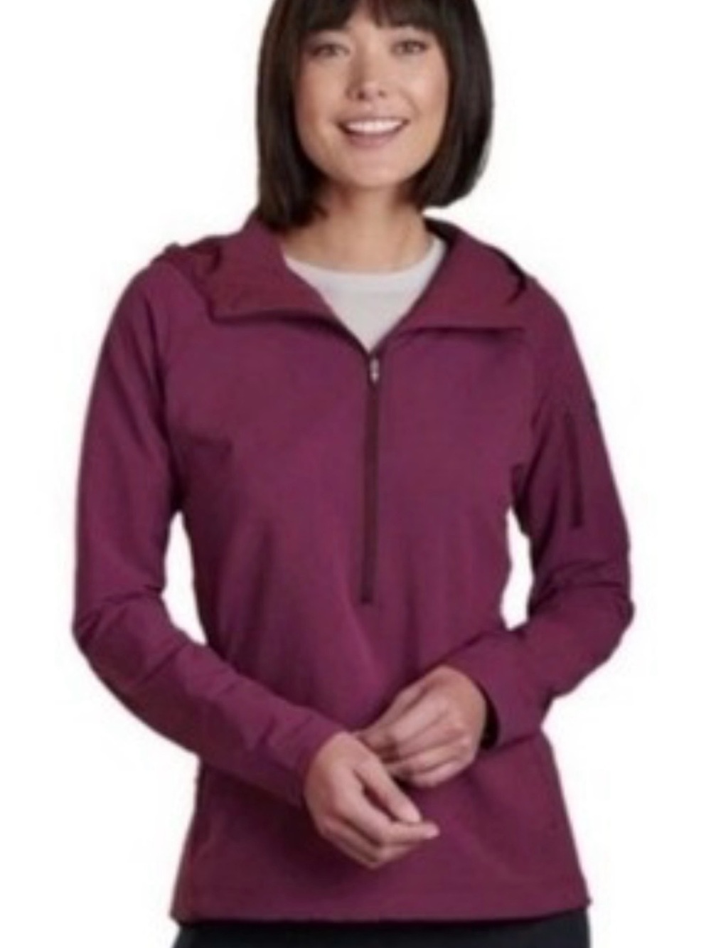 Kuhl Women's Plum Half-Zip Hooded Pullover